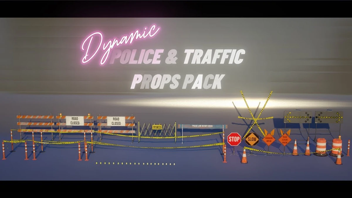 Dynamic Police & Traffic Props Pack – Fully Open Source (FiveM)